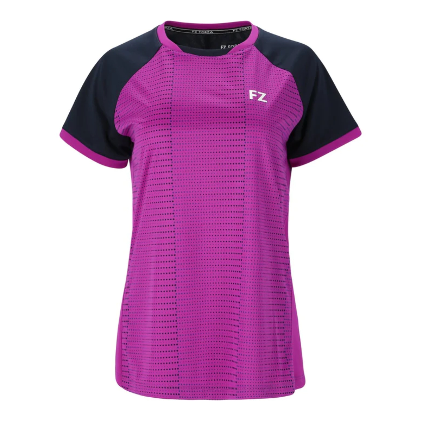 Se Forza Laureen Women T-shirt Purple Flower hos Badmintonshoppen.dk